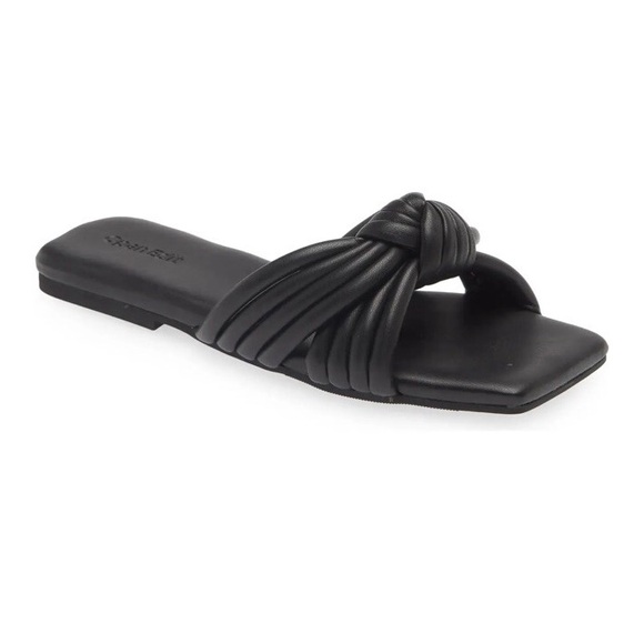 Open Edit Lilah Knot Slide Sandal Womens 6.5 - Picture 1 of 6